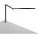 Z-Bar 19.5 inch 7.50 watt Metallic Black Desk Lamp Portable Light, Through-Table Mount